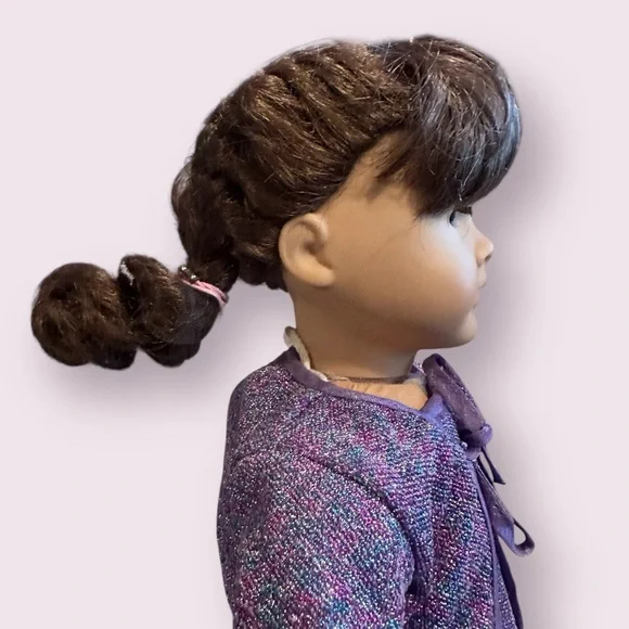 Pleasant Company American Girl Doll With Purple Sparkle Outfit And Jacket - Picture 5 of 13